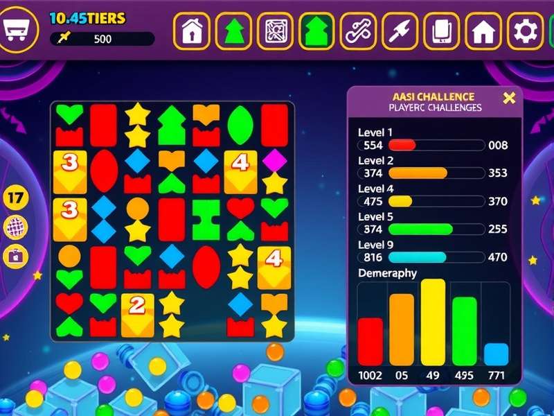 Lassi Majestic Match level selection screen showing various challenges